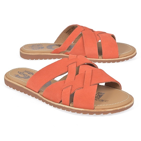 Sorel Shoes - NWT Sorel Ella Slide Leather Sandals Size 9